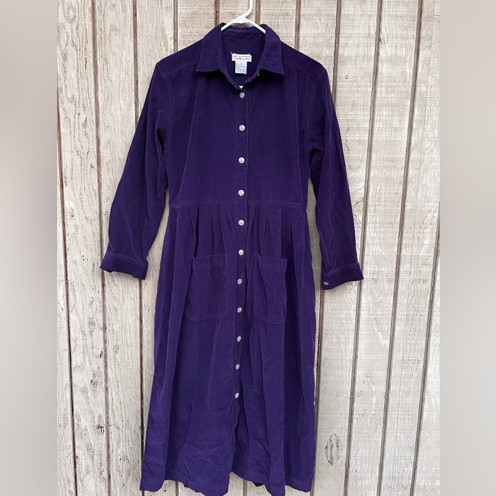 TALBOTS DRESS CORDUROY VINTAGE STYLE